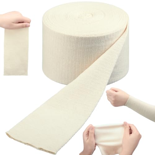 Tondiamo Cotton Stockinette Tubing Tubular Bandage,5 Inch X 11 Yard