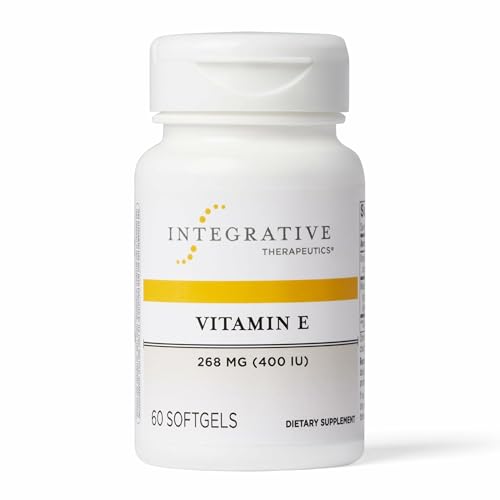 Integrative Therapeutics Vitamin E Antioxidant Supplement, 60 Softgels | Cardiovascular Health Support*,