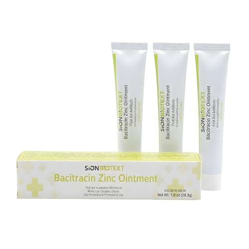 SION BIOTEXT Bacitracin Zinc Ointment, 3 Pack (3 x 1 oz per