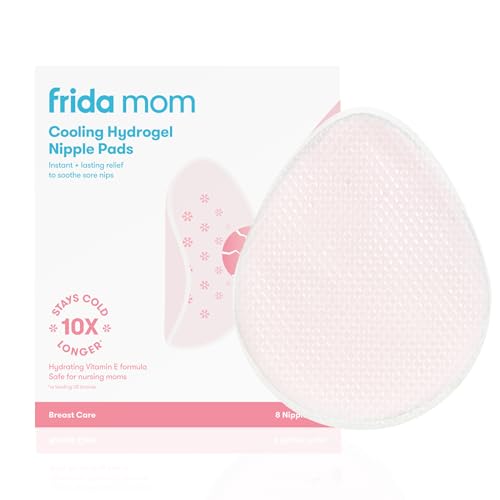 Frida Nursing Pads, Cooling Hydrogel Nipple Pads for Hydration, 8ct | For