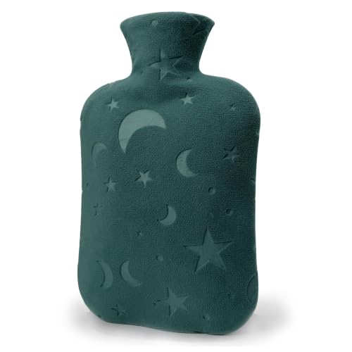 DICEVER Hot Water Bottle with Soft Cover, 2L Hot Water Bag for