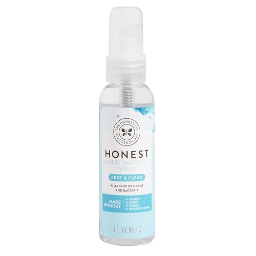 The Honest Company Hand Sanitizer Spray, Fragrance-Free, 2 fl oz | Hand