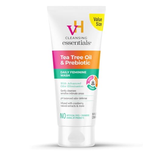 vH essentials Daily Feminine Wash, 10 fl oz | Odor Eliminating Vaginal