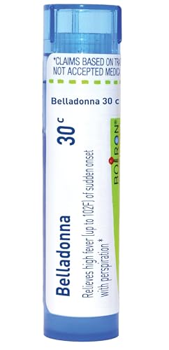 Boiron Belladonna 30C Homeopathic Medicine for Fever - 80 Pellets | Single-medicine