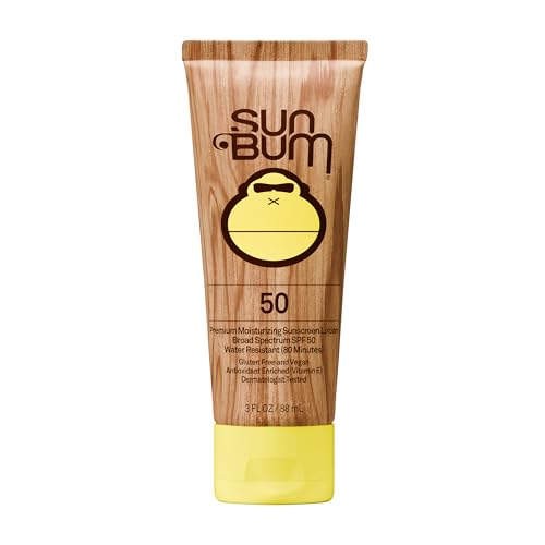 Sun Bum Original SPF 50 Sheer Sunscreen Body Lotion - Travel Size, 3 oz | Broad Spectrum Moisturizing Sunscreen with Vitamin E, Hawaii 104 Act Compliant (Made without Octinoxate & Oxybenzone)