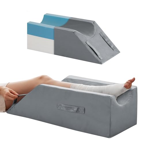 MEGCXIT Leg Elevation Pillow for After Surgery, Wedge Pillow, Grey | Knee/Foot/Ankle