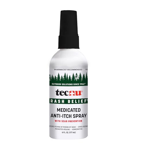 Tecnu Rash Medicated Anti-Itch Spray, Poison Ivy Treatment, 6 Fl oz |