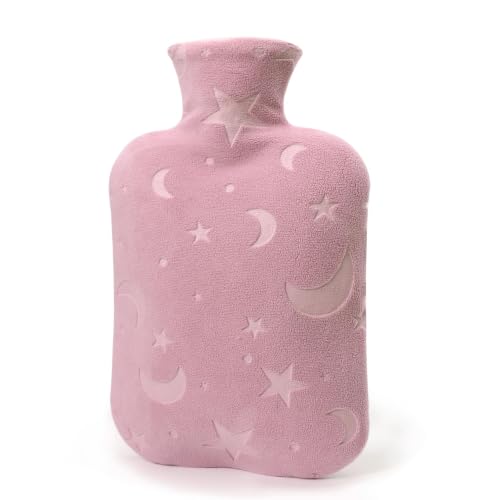 DICEVER Hot Water Bottle with Soft Cover, 2L Hot Water Bag for