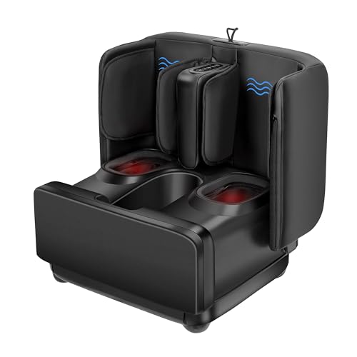 COMFIER Shiatsu Foot & Calf Massager with Heat,2 in 1 Ottoman,FSA Eligible
