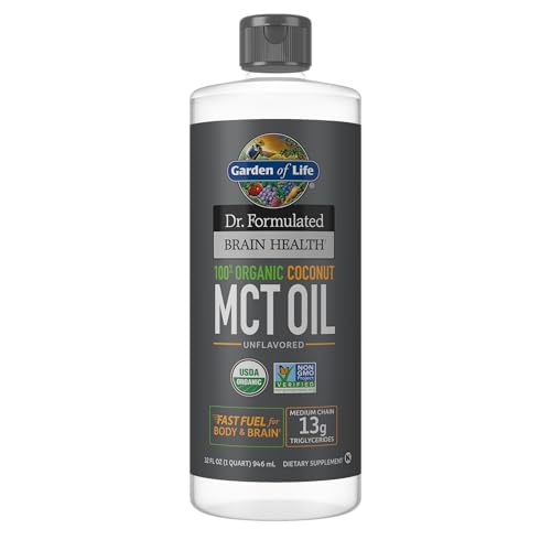 Garden of Life Dr. Formulated Organic Coconut MCT Oil, 32 Fl Oz