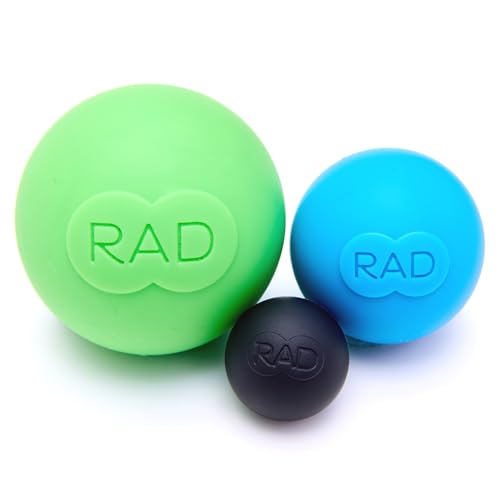 RAD Rounds – 3 Density Yoga Massage Ball Set for Deep Tissue