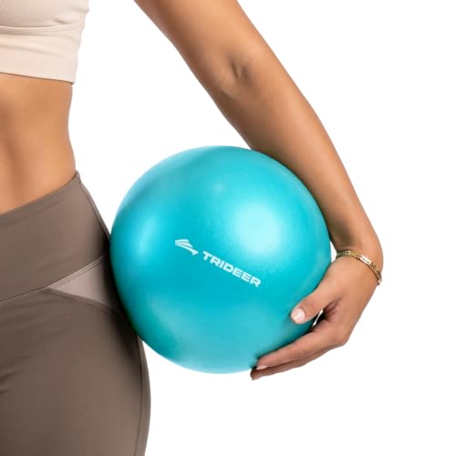 Trideer 9 Inch Pilates Ball with Inflation Straw, Small Exercise Yoga Ball