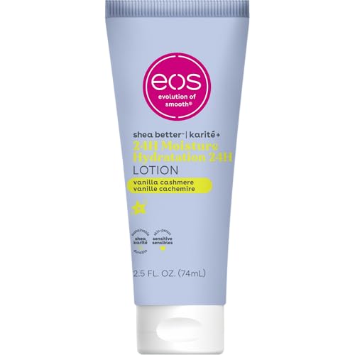eos 24H Moisture Travel Body Lotion- Vanilla Cashmere, 2.5 fl oz |