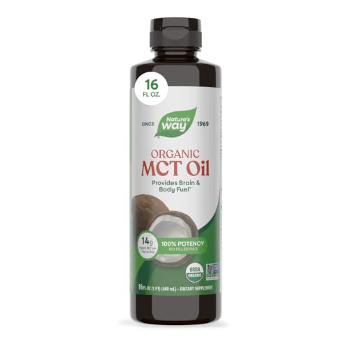 Nature's Way Organic MCT Oil, Brain and Body Fuel*, Keto & Paleo,