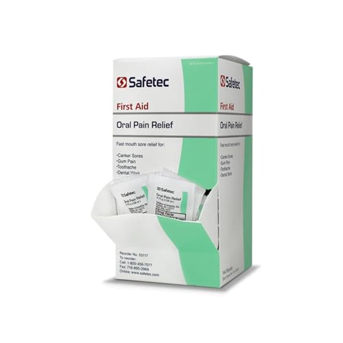 Safetec Oral Pain Relief, .75 g Packets, Box of 144