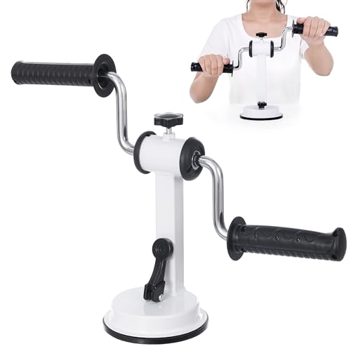 Arm Bike for Physical Therapy | Portable Rehabilitation Exerciser for Arm and Shoulder Workout, Home Fitness Equipment for Seniors with Strong Suction & Adjustable Resistance
