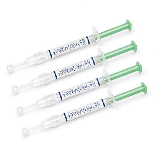 Opalescence 35% Teeth Whitening Gel Refill Syringes (4ct) -5197-2 | 35% Carbamide Peroxide Whitening Gel for Custom Trays. Low-Sensitivity Formula, Mint, Dentist Developed Made in USA.