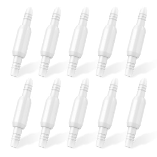Hecatelly Oxygen Tubing Swivel Connectors – 10-Pack Leak-Proof 360-Degree Rotatable Oxygen Tube