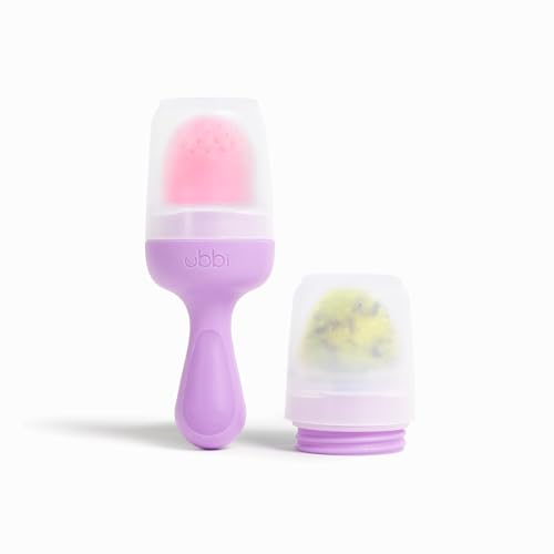 Ubbi Baby Food Feeder and Teether, Silicone Fresh Food Feeder for Babies