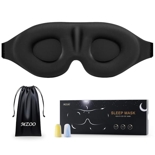 MZOO Luxury Sleep Mask for Women Men Patented Light Blocking Design |