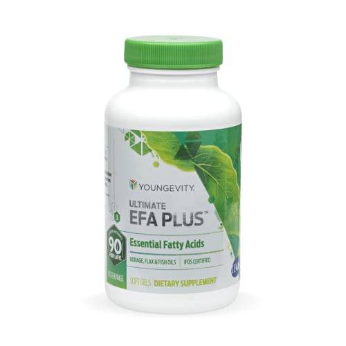 Youngevity Ultimate EFA Plus Omega 3 6 9 Fish Oil Supplement, 90