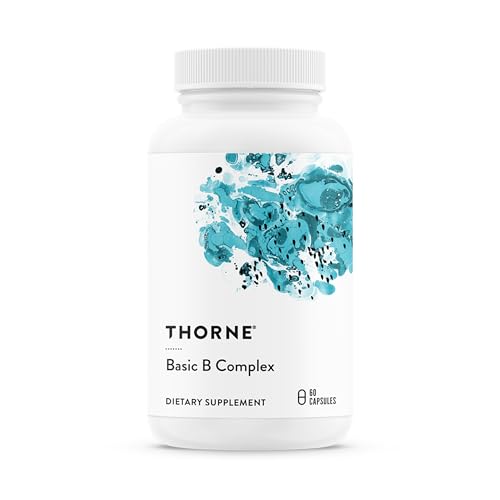 Thorne Basic B Complex, 8 Active B Vitamins & Choline, 60 Capsules