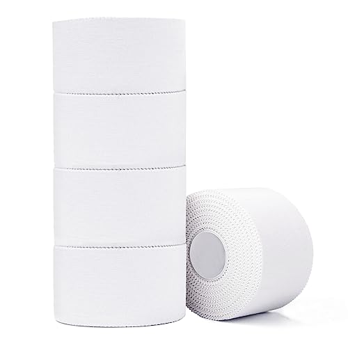 ADMITRY Athletic Tape,5 Pack White Sports Tape