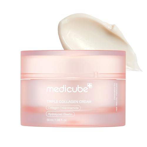 medicube Triple Collagen Cream for Hydrating & Firming | Moisturizer with Hyaluronic