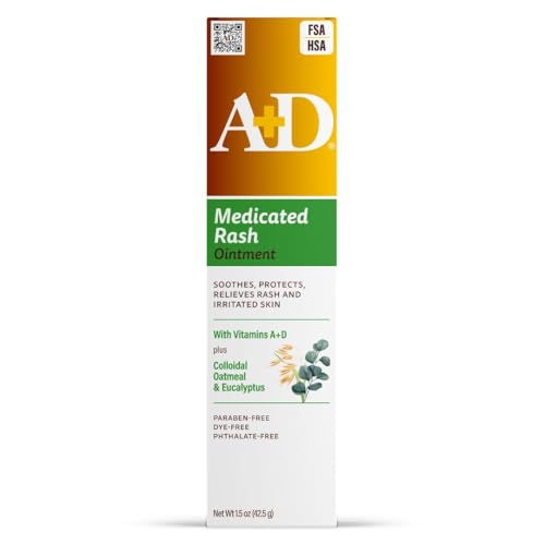 A+D Medicated Rash Ointment 1.5 oz– Relieves Rash & Skin Irritated Skin