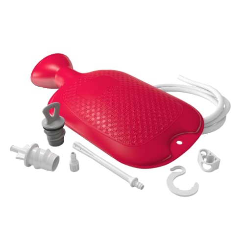 Flents Douche & Enema Combination Kit, 1.66 L Personal Care System, Red