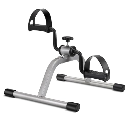 RYGEO Pedal Exerciser Mini Exercise Bike for Leg and Arm Recovery Exercise
