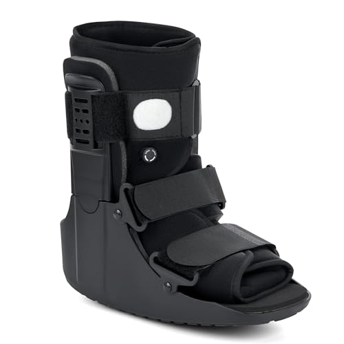 honarry Walking Boot for Broken Foot, Injuries, Air Walker for Fracture, M | CAM Medical Boot for Sprained Ankle, Fracture Recovery, Adjustable, Lightweight, Low Profile, Fits Left & Right Foot, Black