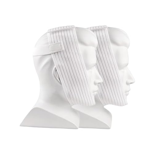 Bistras Super Deluxe White Chin Strap with Extra Support- Anti Snore Chin