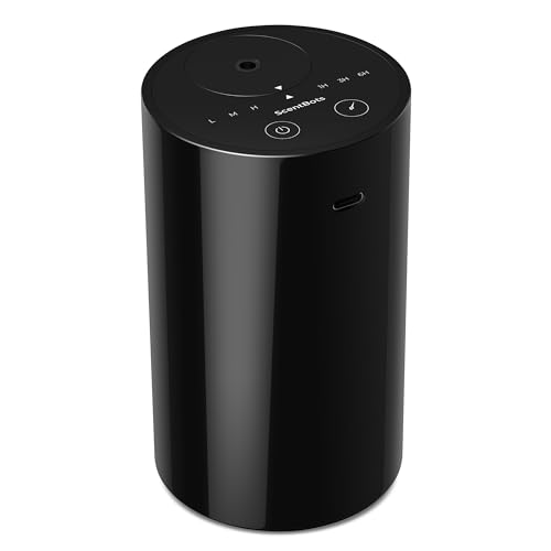 ScentBots ANZ Waterless Diffuser for Essential Oil for Home, Room, Black |