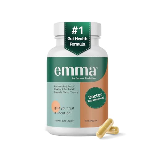 Emma Relief Gut Health Support, Digestive Comfort, Gas & Bloating, 60 Caps