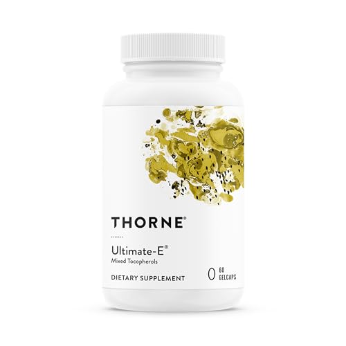 THORNE Ultimate-E, Vitamin E from Mixed Tocopherols Supplement, 60 Softgels | Supports
