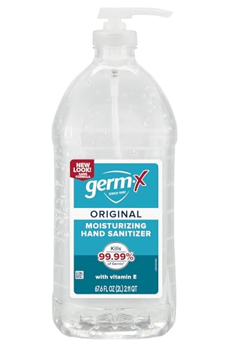 Germ-X Original Hand Sanitizer, 67.4 Fl Oz (Pack of 1), Less Drying