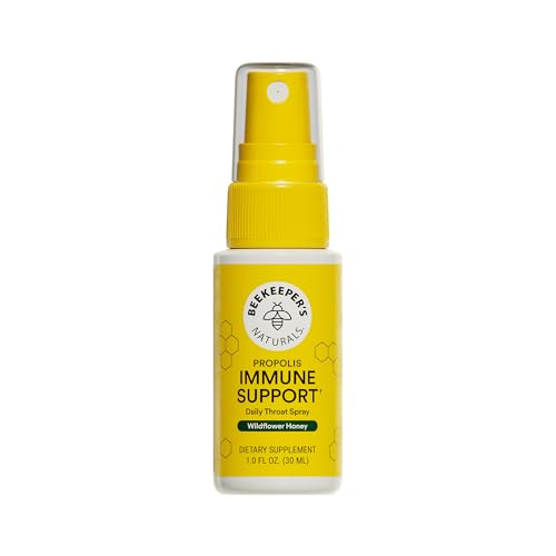 Beekeeper's Naturals Propolis Throat Spray for Daily Immune Support, 1 oz |