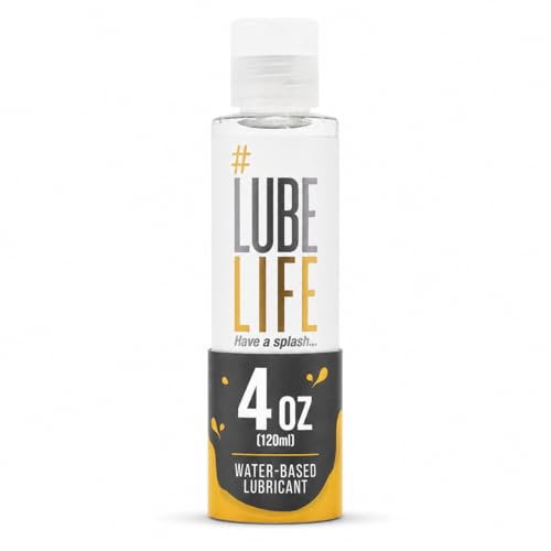 LUBELIFE Water Based Lube Personal Lubricant for Men Women Toys Travel, 4oz