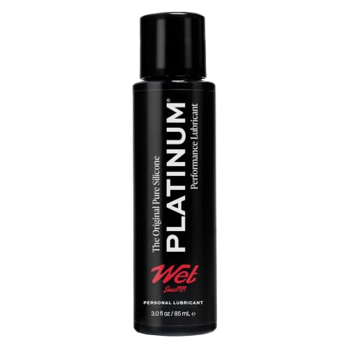 Wet Platinum Silicone Lube, Ultra Smooth, Long Lasting Glide - 3 Fl