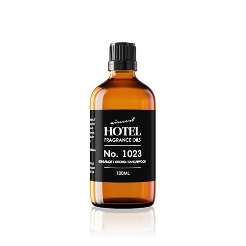 AirScent Hotel Diffuser Oil No. 1023 - Baccarat Hotel Inspired - 120 mL | Bergamot Orchid Sandalwood - Premium Fragrance Oil for Ultrasonic and Waterless Diffusers and Crafting - 4 fl oz Bottle