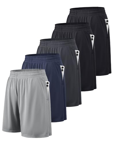 BALENNZ Mens Athletic Shorts with Pockets Quick Dry Workout Shorts Men5BL |