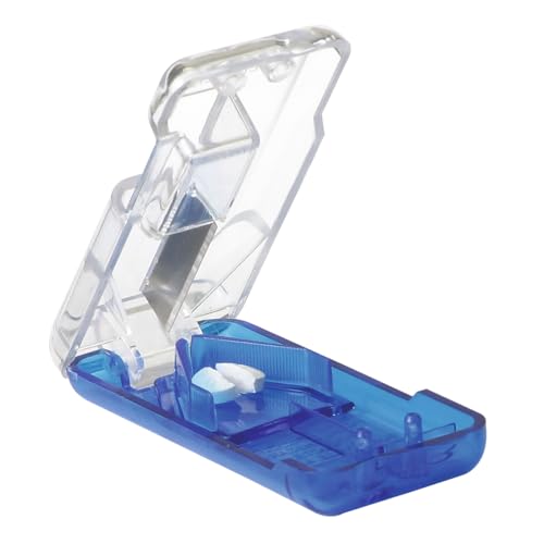 Ezy Dose Pill Cutter & Splitter, Built-in Pill Dispenser, Color May Vary