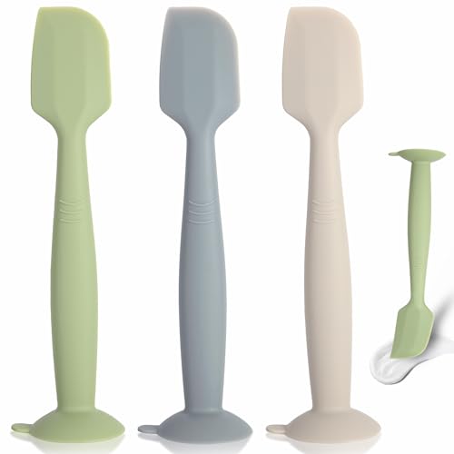 MAIKKB Baby Diaper Cream Spatula 3 Pack Diaper Spatulas Soft Silicone Diaper