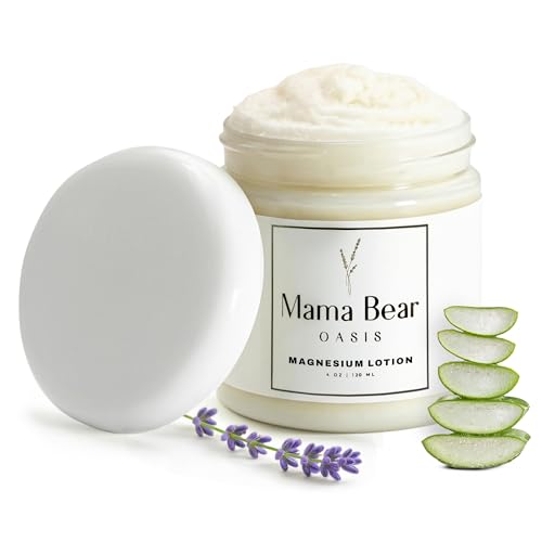 Mama Bear Oasis Magnesium Cream - Magnesium Lotion for Feet (Pack of