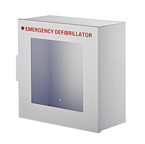 AdirMed AED Cabinet, Non Alarmed AED Defibrillator Wall Mounted, Easy Access AED