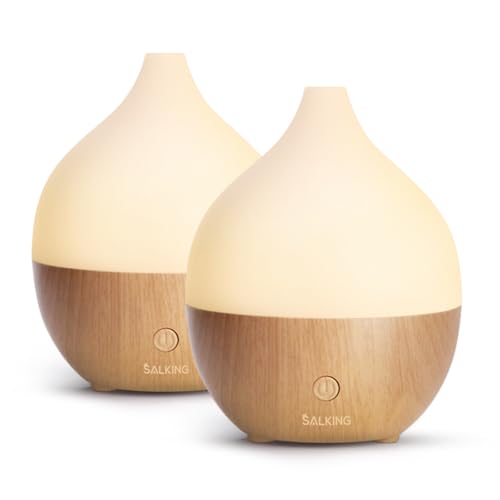 SALKING Essential Oil Diffuser 2 Pack, 100ml Aromatherapy Diffuser for Home |