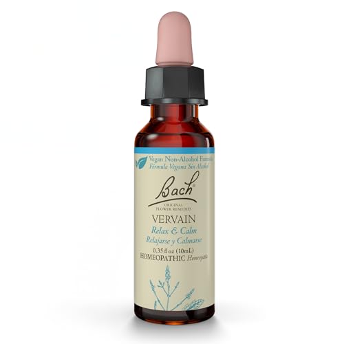 Bach Original Flower Remedies, Vervain (Non-Alcohol Formula) - Relax & Calm -