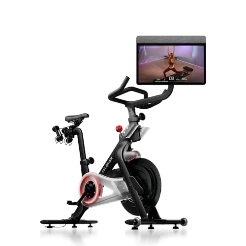 Peloton Exercise Bike, Indoor Stationary Cross Training Bike for Home | HD Swivel Screen, Space-Friendly Exercise Equipment for Home Workouts, Cardio Fitness, Yoga & Strength Routines