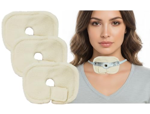 3Pcs Tracheostomy Supplies Reusable Trach Tube Covers, Dressing Pads Tracheostomy Tube Holder